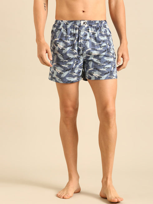 3 Pack Cotton Printed Multicolored Boxers